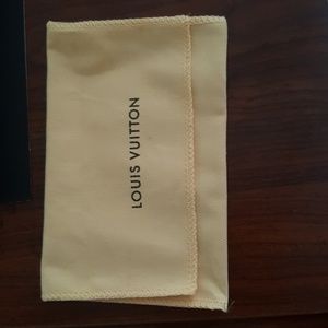 LV soft cloth wallet size pouch